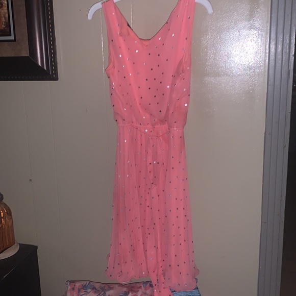Girls 14 Lilt Pink Casual Sleeveless Dress - Picture 4 of 4